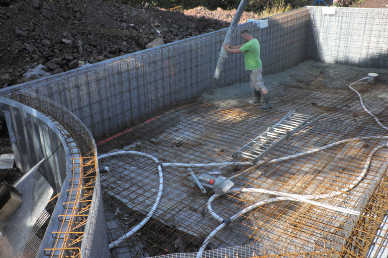 Chiffrage piscine en béton